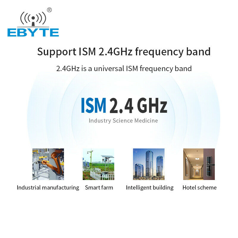 4Pcs 2.4g wireless rf module E01 compatible E01C-ML01S Si24R1 300m PCB Module