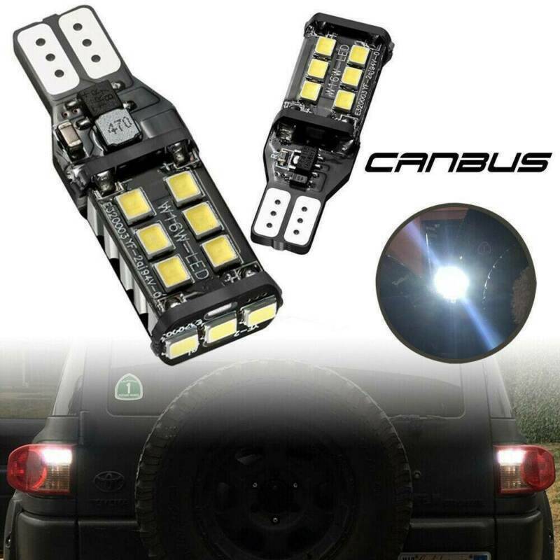 4* LED Reverse Light Canbus Error Free 921 912 T15 W16W Backup Bulb 1200LM White