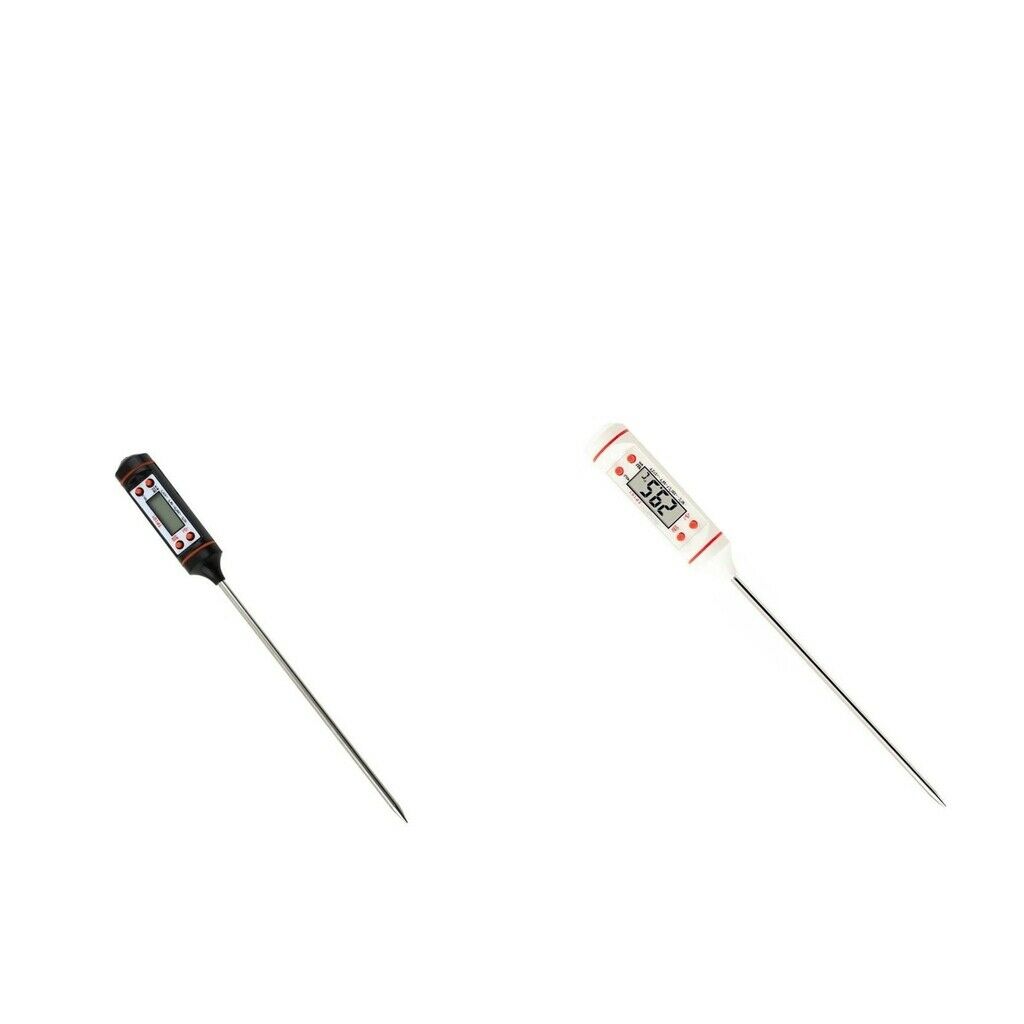 2pcs Digital Food Thermometer Baking Meat for Oil Deep Fry Candy Thermometer