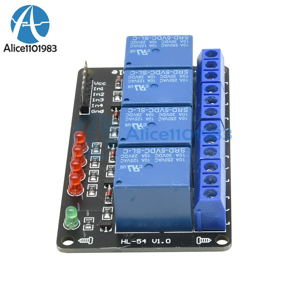2PCS 5V Four 4 Channel Relay Shield Module For PIC AVR DSP ARM MSP430  Arduino