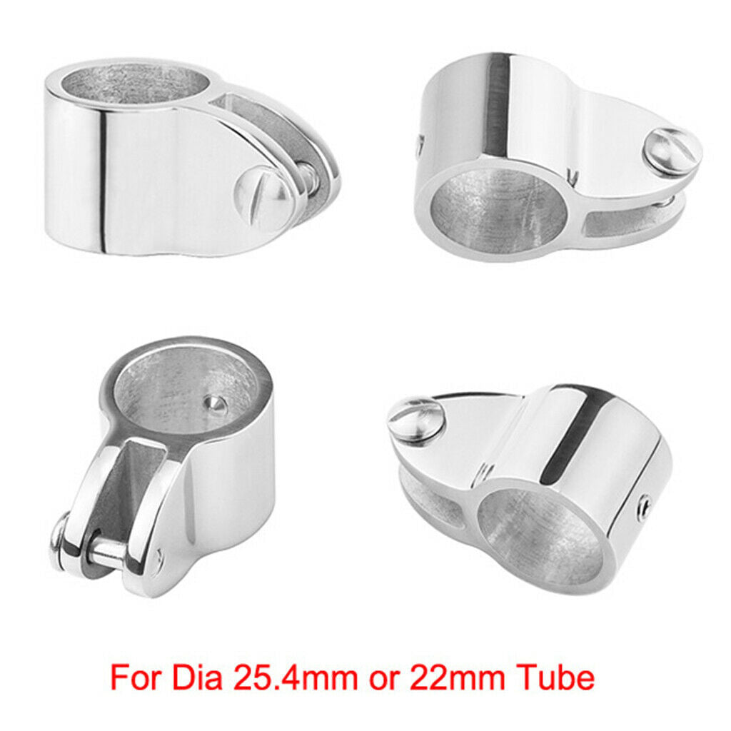 12Pcs/Set 7/8inch 3-Bow Bimini Top Steel Boat Fittings Hardware Set Slide