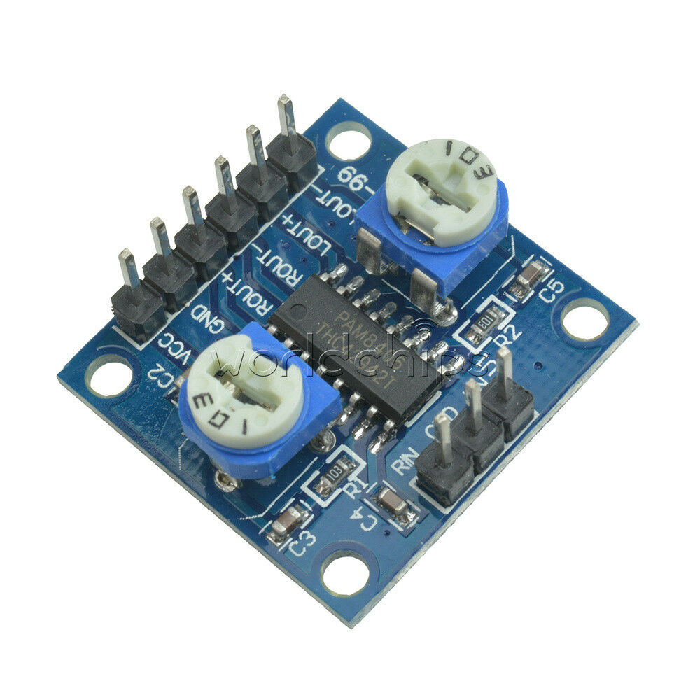 5W+5W PAM8406 Digital Amplifier Board With Volume Potentiometer 5Wx2 Stereo M70