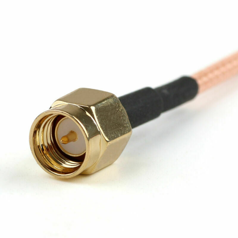 100cm RG316 Cable SMA Male Plug To SMA Male Plug Crimp Jumper Pigtail 3ft FPV