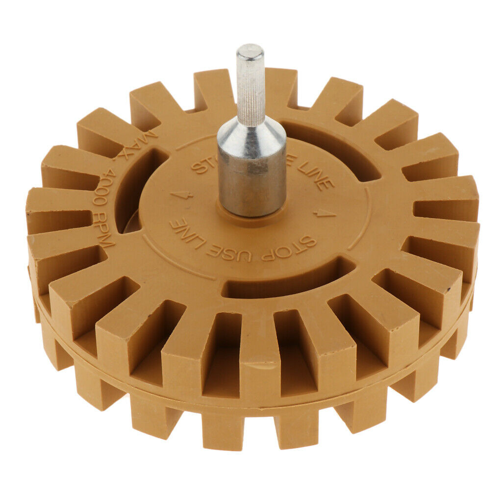 4'' Pneumatic Rubber Wheels w/ Connecting Rod Eraser Sanding Graphics Tool