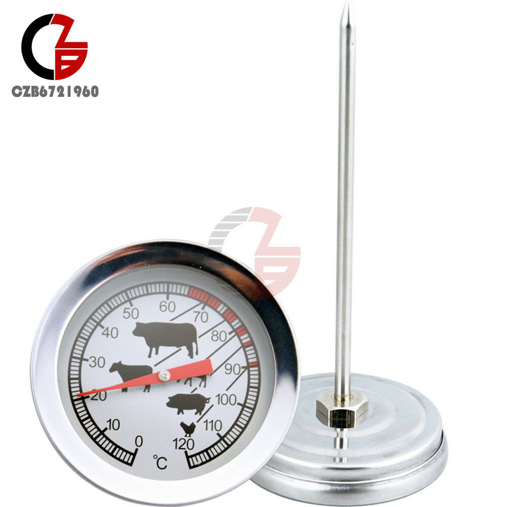 Stainless Steel Instant Read Probe Thermometer BBQ Food Cooking Meat Gauge HOT