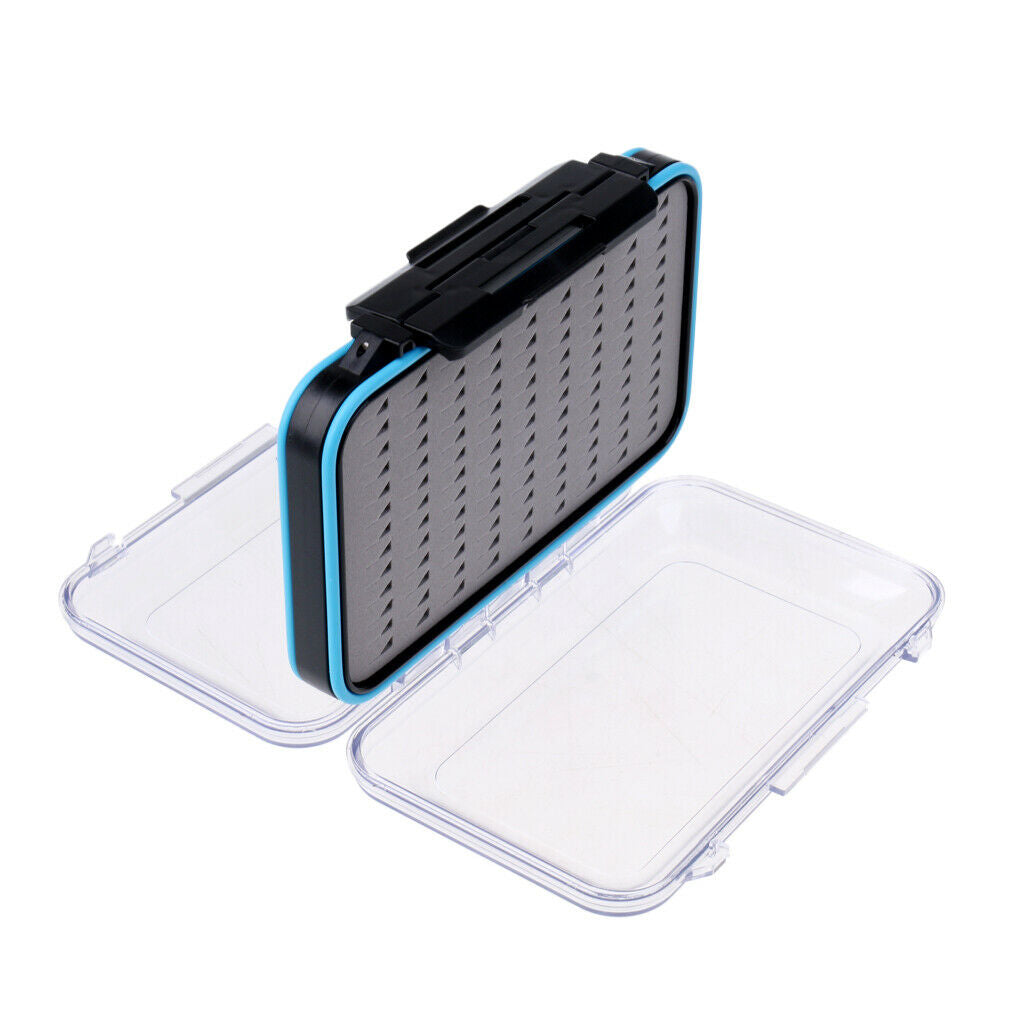 High-capacity Two Sided Fly Fishing Case Hook Bait Storage Transparent