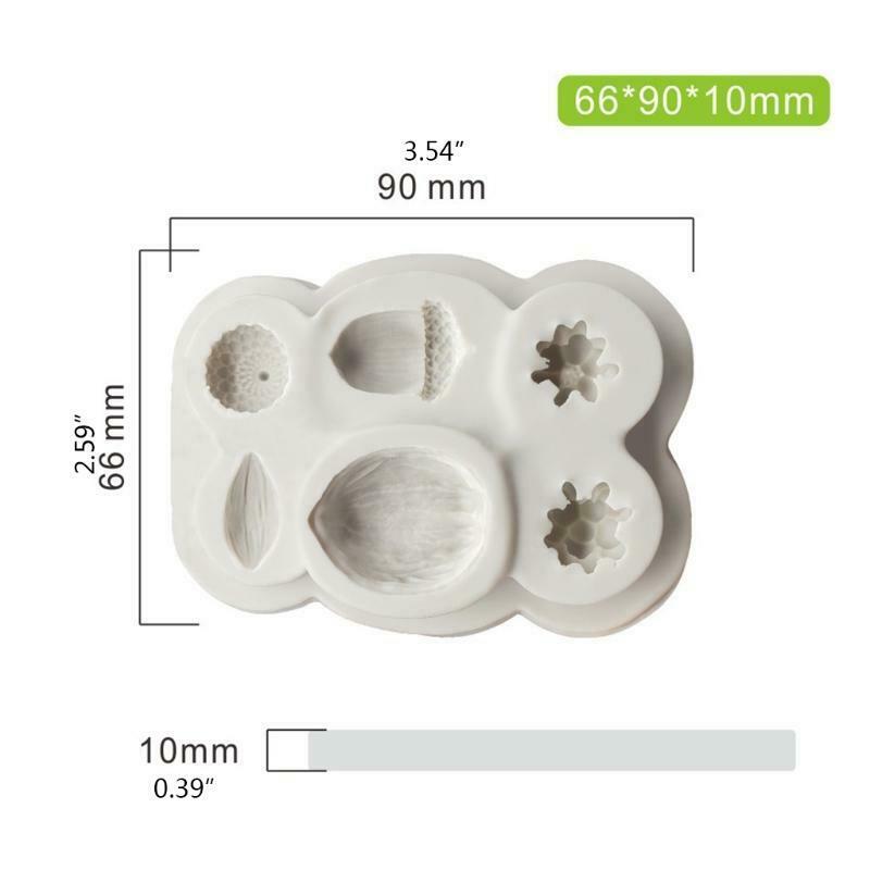 Creative Silicone Mold Pine Cone Nut Shapes Cake Mold Cartoon for Biscuit Baking