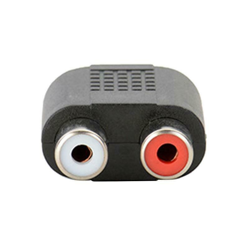 3.5mm Female To 2RCA Female Red And White Dual-channel Audio Conversion Plug 2Pc