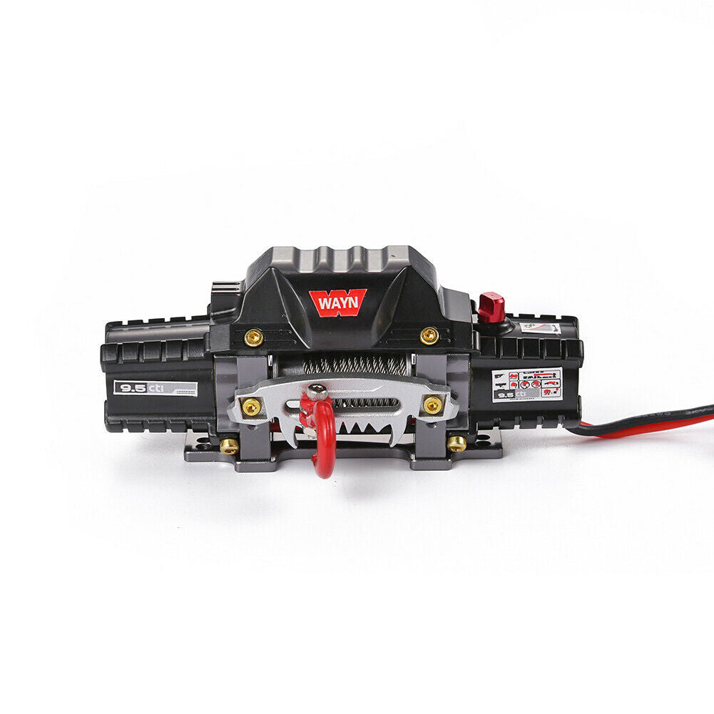RC Car Double Motor Winch w/Remote Control Wire Switch for 1/8 RC Crawler