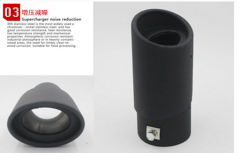 63mm DIY Durable Car Muffler Exhaust Pipe Tail Throat End Trim Plating Process