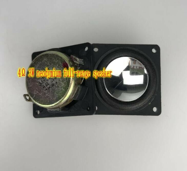 2pcs 34*34mm 4Ω 3W Speaker Neodymium full range Loudspeaker Square Audio parts