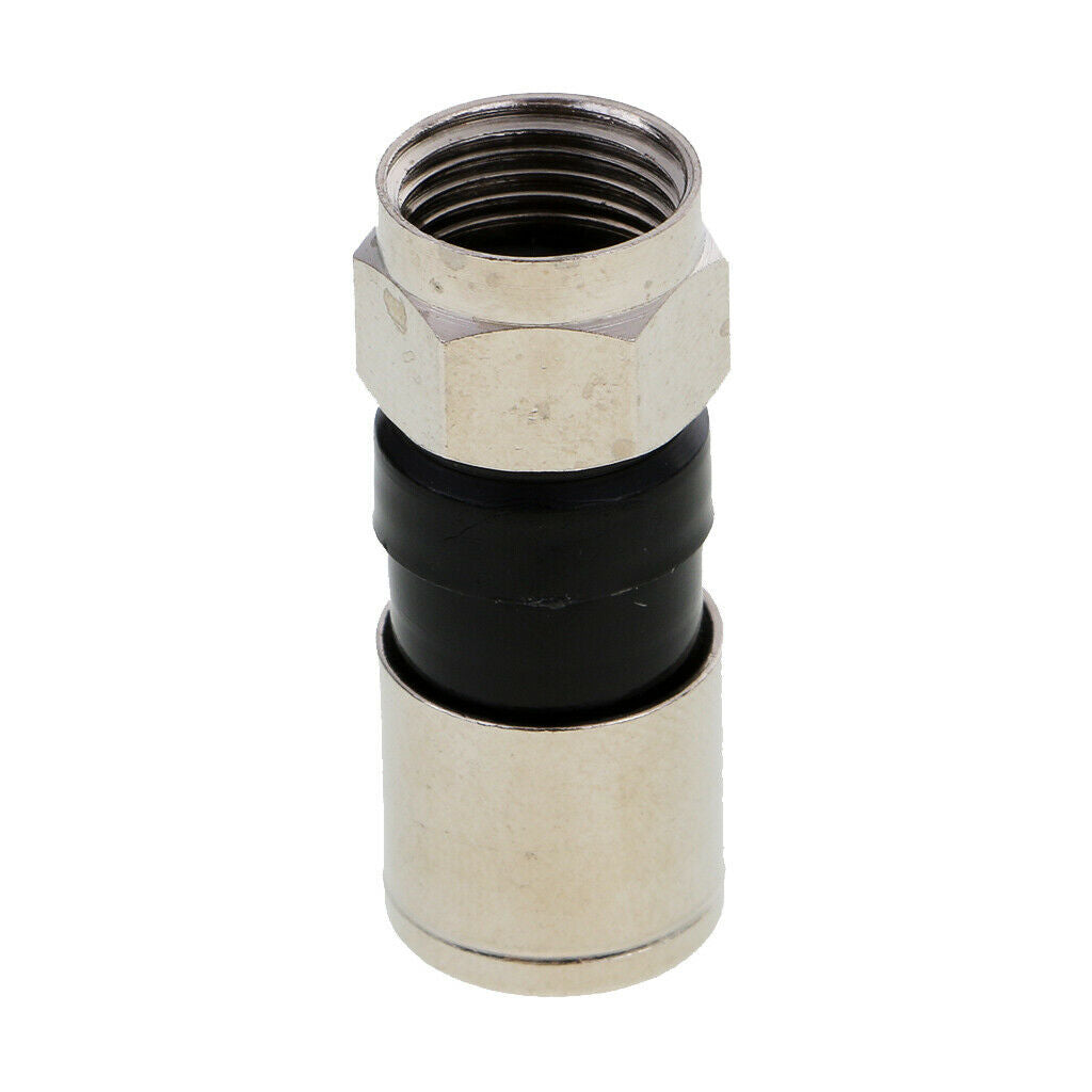 20Pcs   Compression Snap Seal Plug Connector For RG6 Cable TV Set-top Box