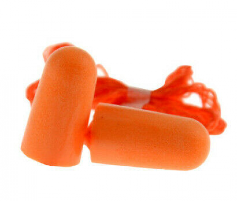 50Pcs Soundproof Earplug with Wire Anti-Noise Reduction Mute Protective Earplug