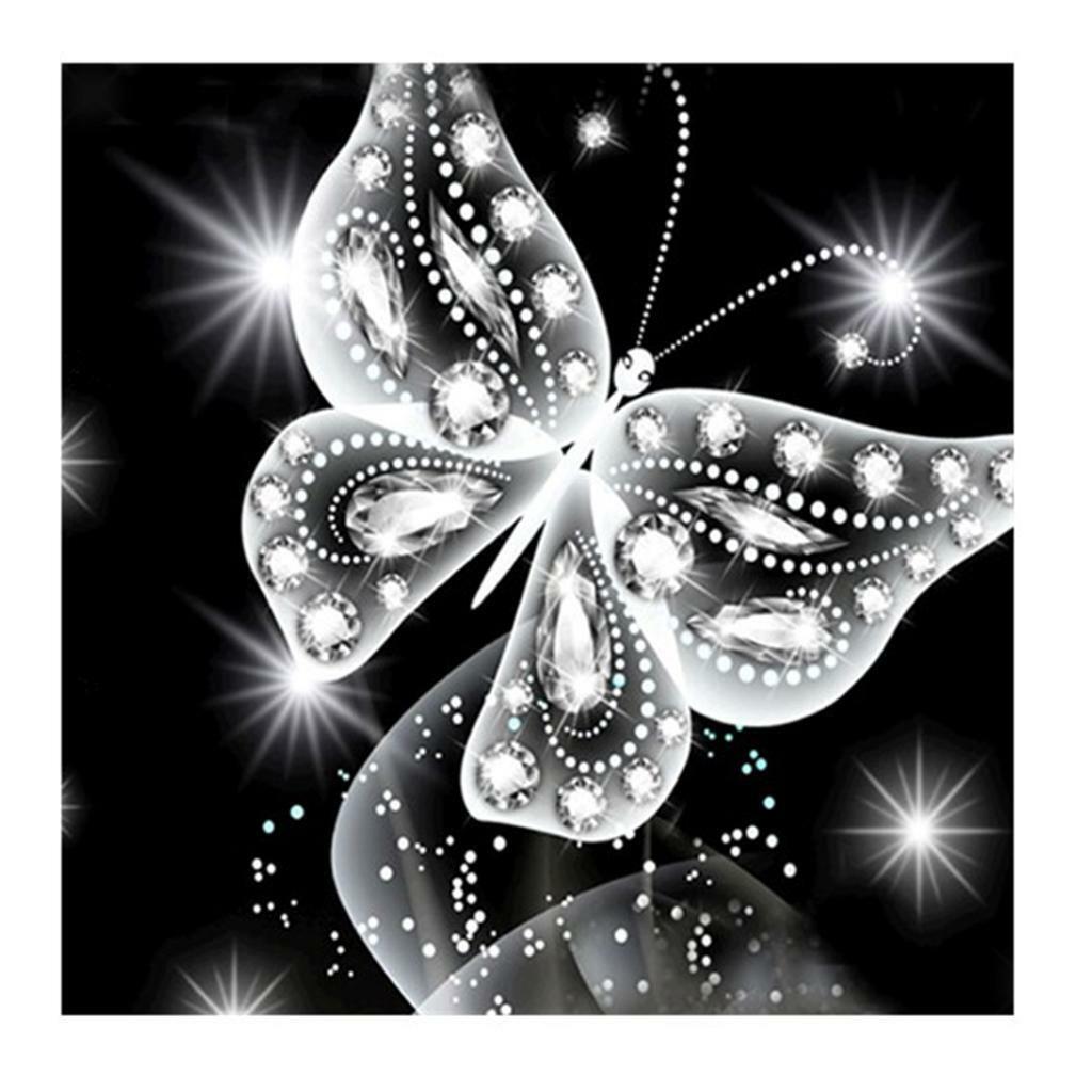 Crystal Butterfly Diamond Painting Embroidery DIY Paint By Number Kit Decor