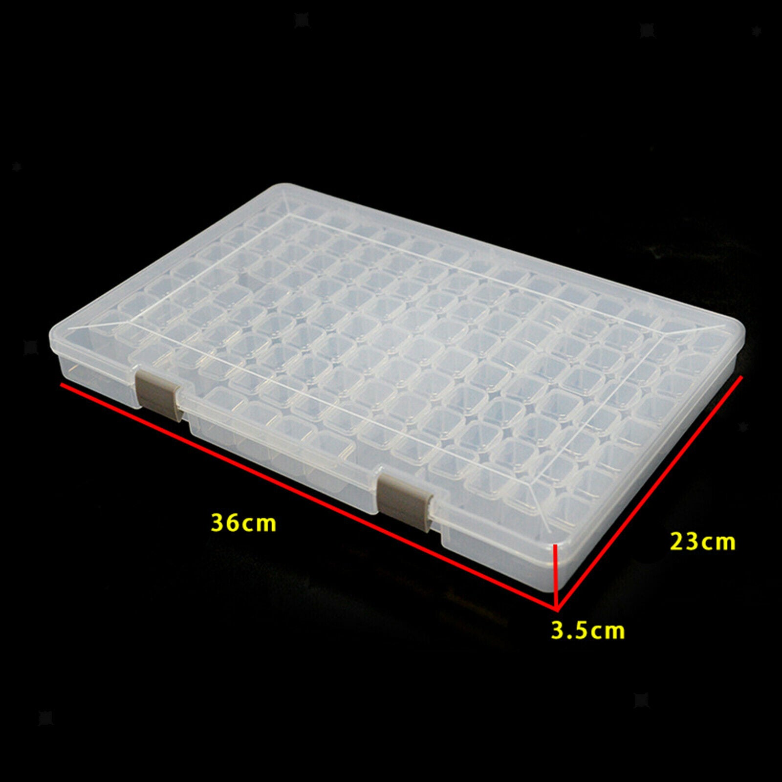 124 Slots Diamond Embroidery Storage Box Portable Art Craft Organizer Holder