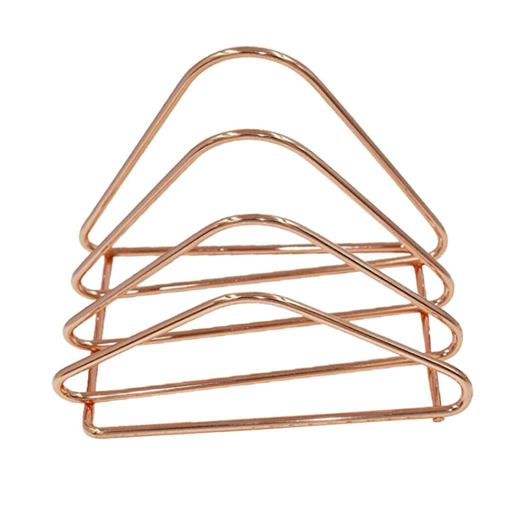 Golden Plated Magazine Newspaper Holder Basket - Magazine Rack - Desk or Table