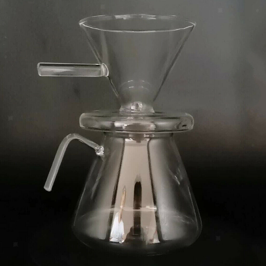 600ml Pour Over Coffee Maker Glass Manual Drip Coffee Pot for Home Travel