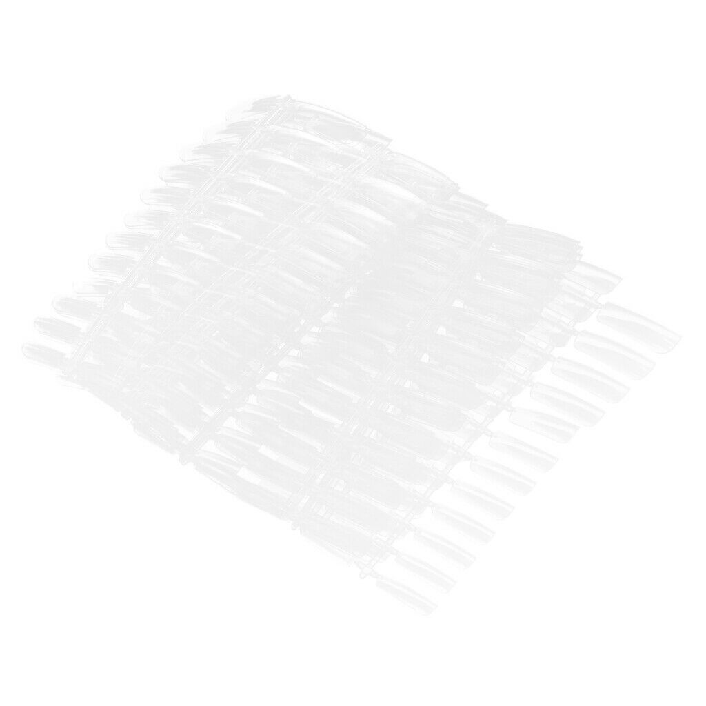 False Nail Tips Pratice Stickers Display Nail Gel UV Polish Manicure Clear