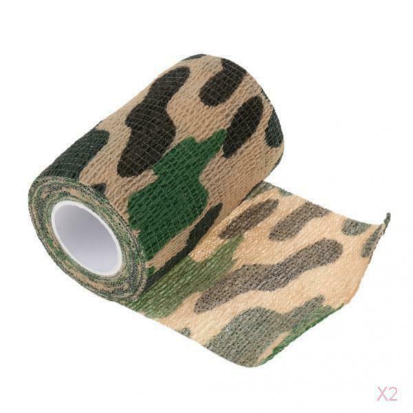 2x 4.5 M Photography Self-adhesive, Elastic, Flexible Bandage Camo 7.5