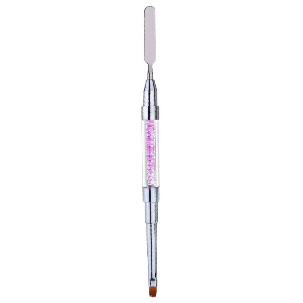Nail Brush Dual-Ended Poly Acrylic UV Gel Extension Builder 5pcs