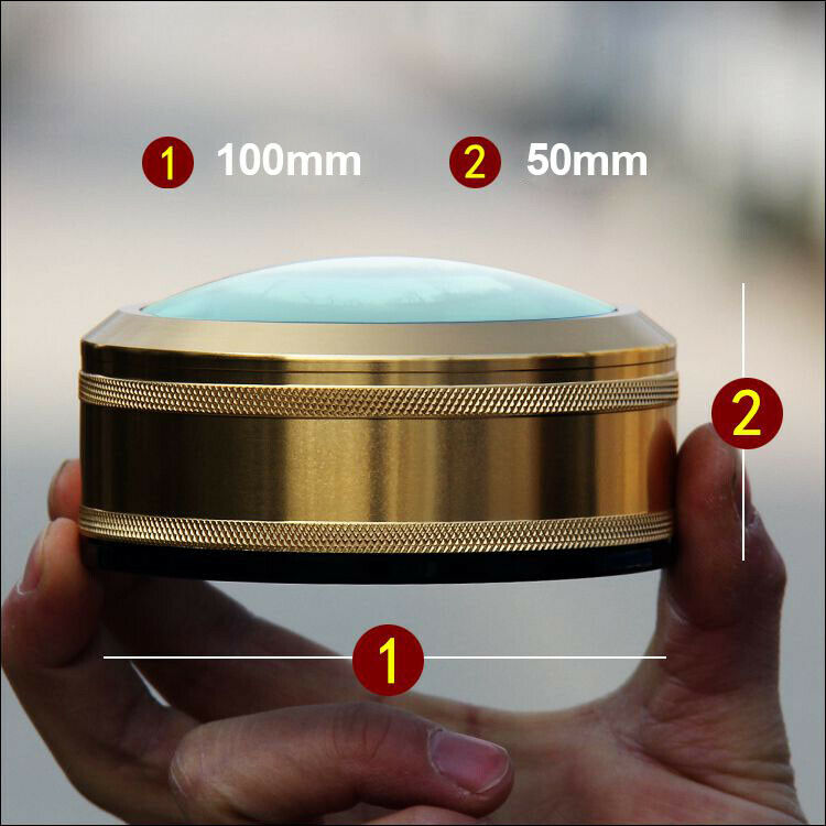 3.5X Desk Loupe Magnifying Glass Paperweight Metal Frame Magnifier for Reading