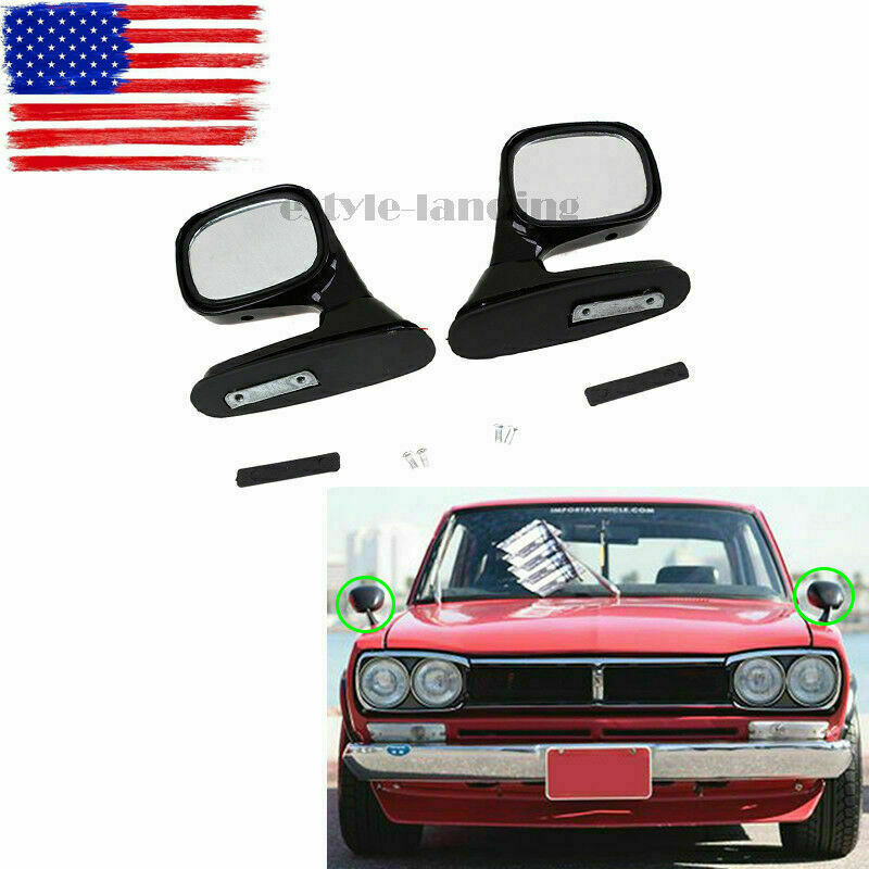 Pair Car Auto SUV Pickup Side Rear View Mirror Left Right Side Black Universal