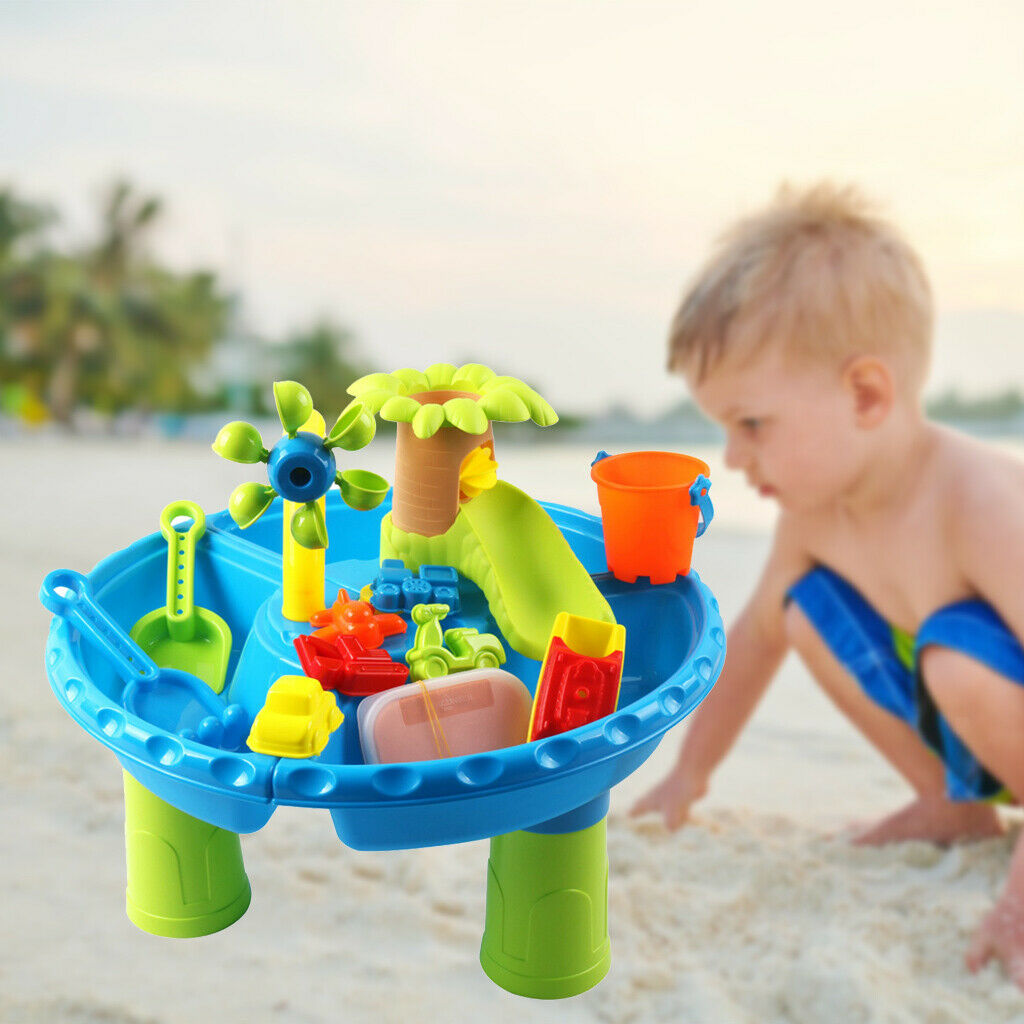 Summer Sand & Water Table Sand Toys Activity Sensory Play Table Outdoor Toys
