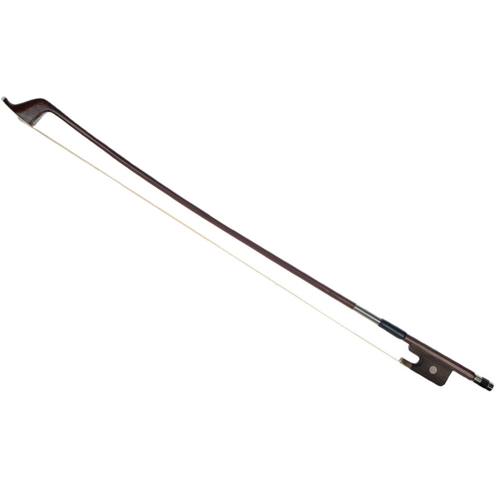 4/4 size French Brazilwood double bass bow ebony frog horsehair