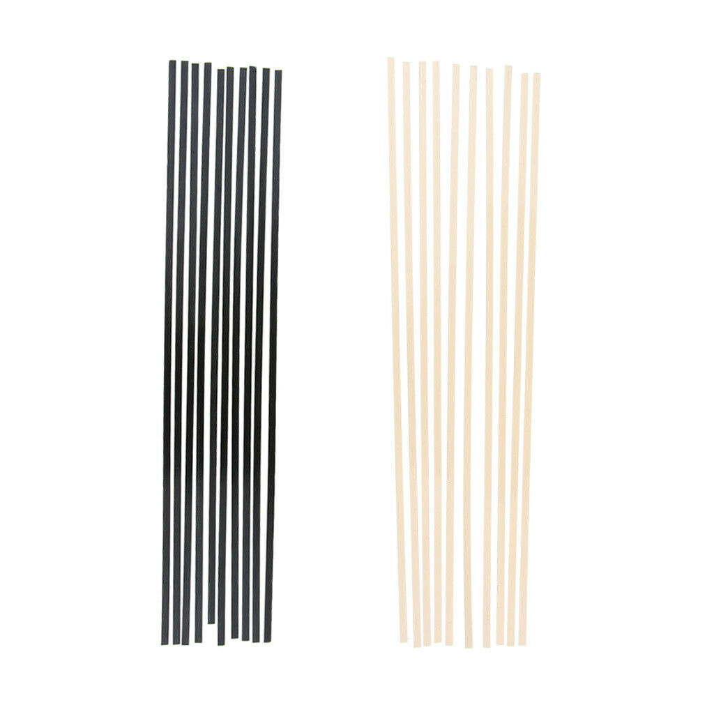 10 Pieces Guitar Fingerboard Fretboard Binding Purfling Strips Black