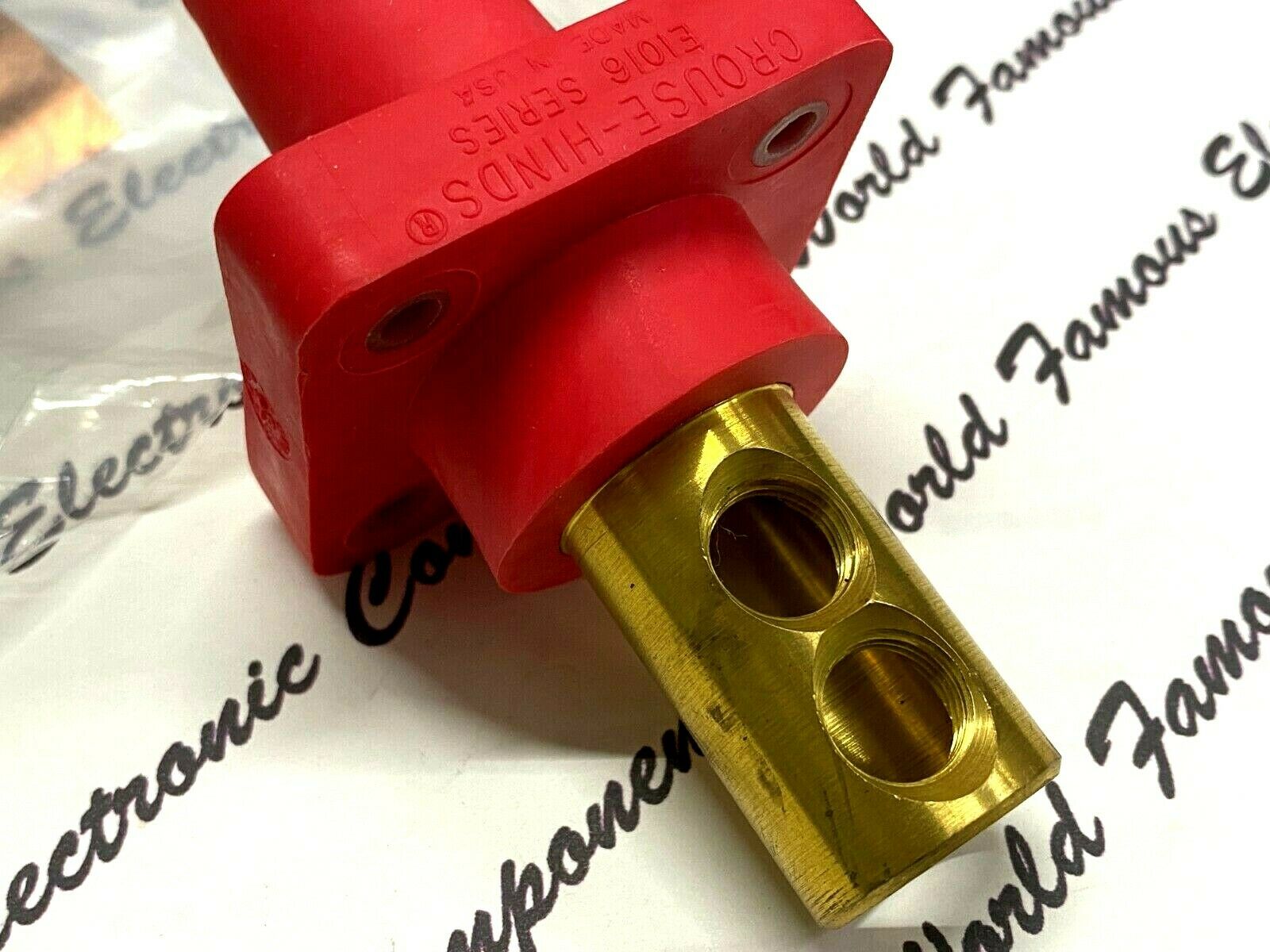 1pcs - COOPER E1016-1727 Camlok J Power Female Receptacle 400A 600V - RED