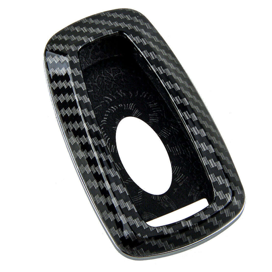 Carbon Fiber Style Smart Key Cover Case Shell Fit For Ford Focus Escape Ranger