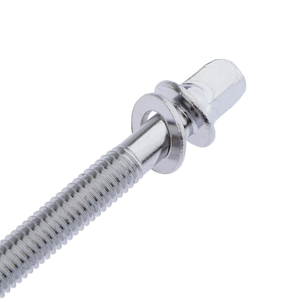 6x NEW Chrome 50mm Drum Tension Rods for Tom Bass Drum Build Accessory