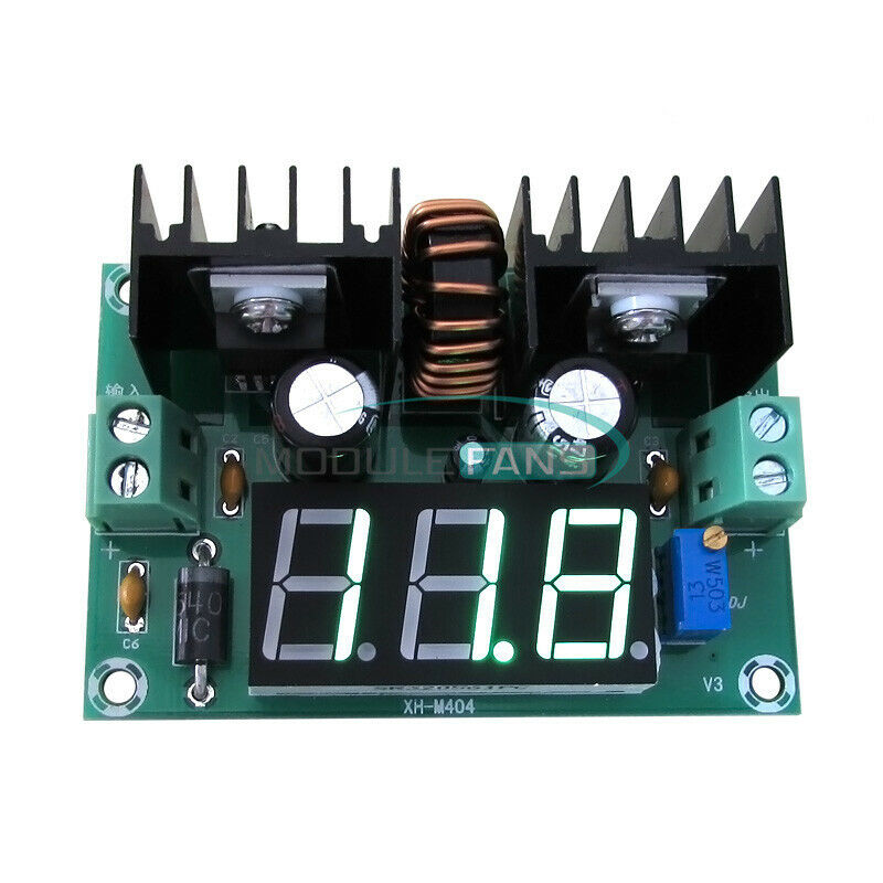 Digital DC Step Down 4-40V to 1.25-36V PWM 8A Regulator Power Display XL4016E1