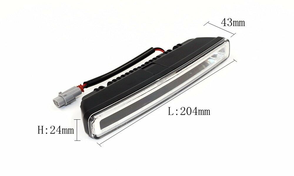 12V-24V 2pcs 20W Super Bright 6000K Xenon White LED Light DRL Driving Fog Lamps
