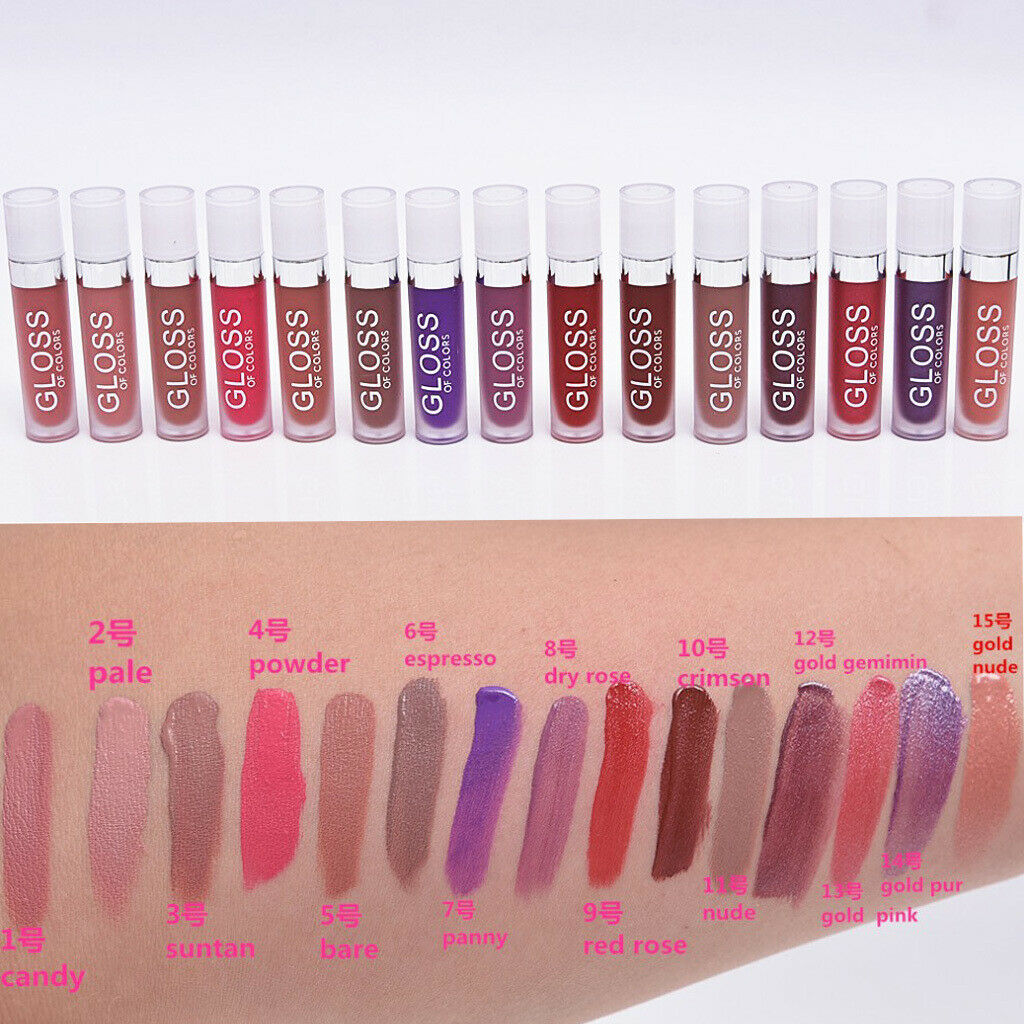 7pcs Cosmetic Matte Lip Gloss Liquid Lipstick Lip Pencil Stick Makeup Kit