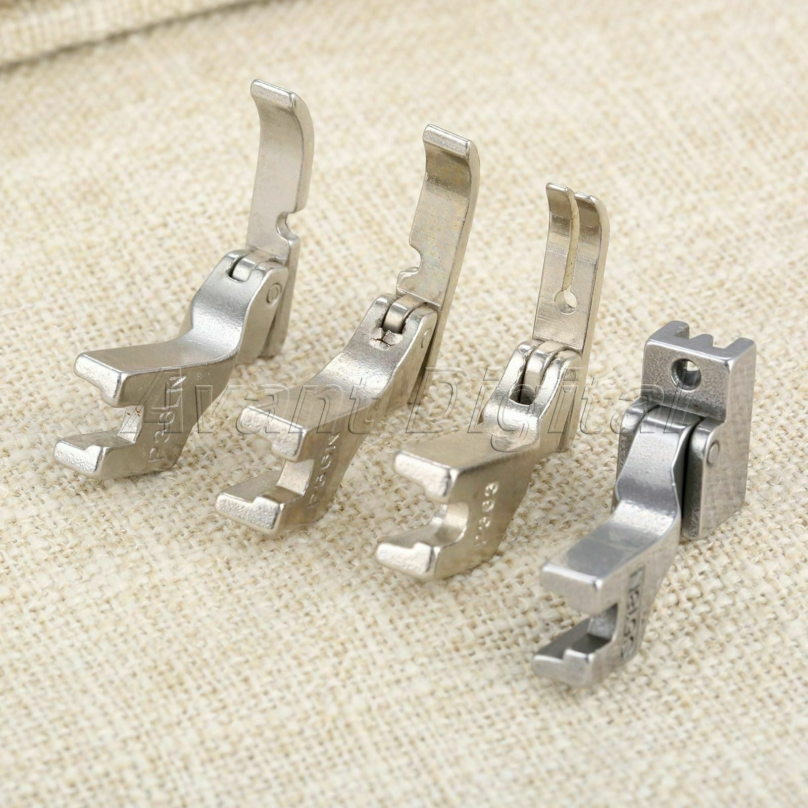 4Pcs/set Zipper Foot Feet For Industrial Single Needle Sewing Machine Spare Part