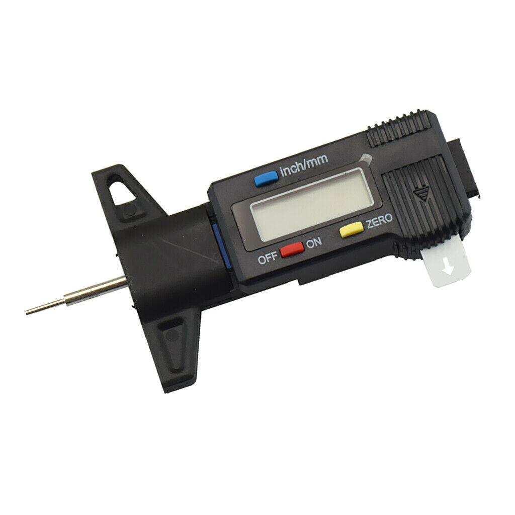 Car Digital Tyre Tire Tread Depth Gauge Measurer Caliper LCD 0-25.4mm