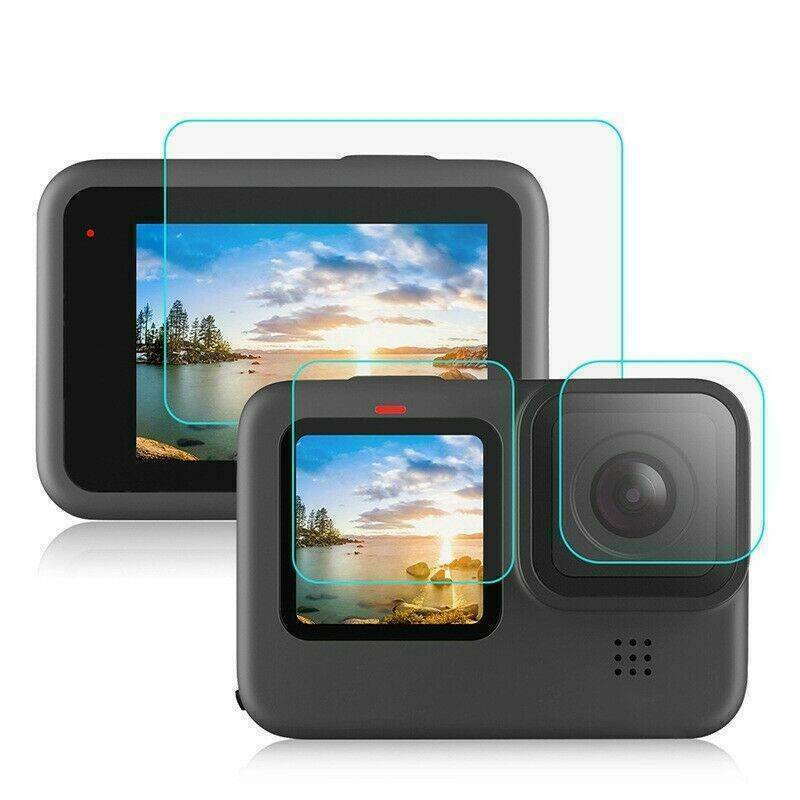 Clear Glass Tempered Film Lens Protector Screen for Gopro Hero 9 Sports Camera !