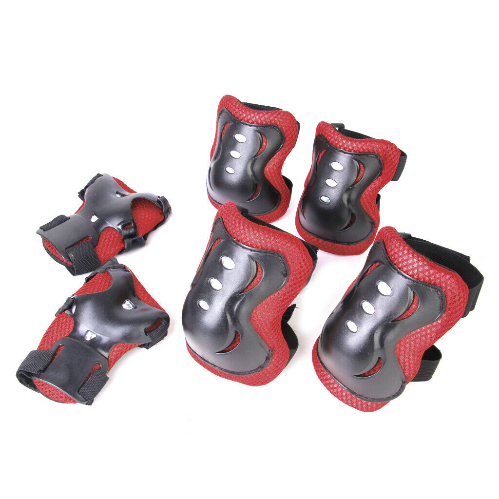 Kids Roller Skating Skateboard Knee Elbow Wrist Protective Guard Pad Gear