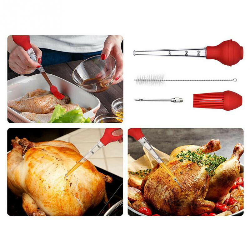 Barbecue Tool Pipette Dropper Sauce Oil Tube Cooking Gadgets Chicken PoultryBDD