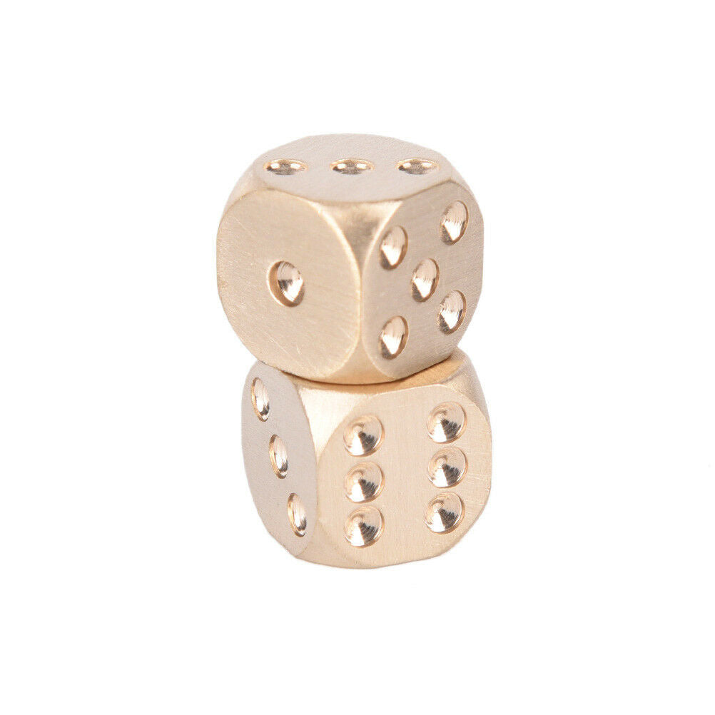 1Pc 13mm Pure Copper Solid Dice Manual Grinding Bar Creative Dice Toys GameY SJ