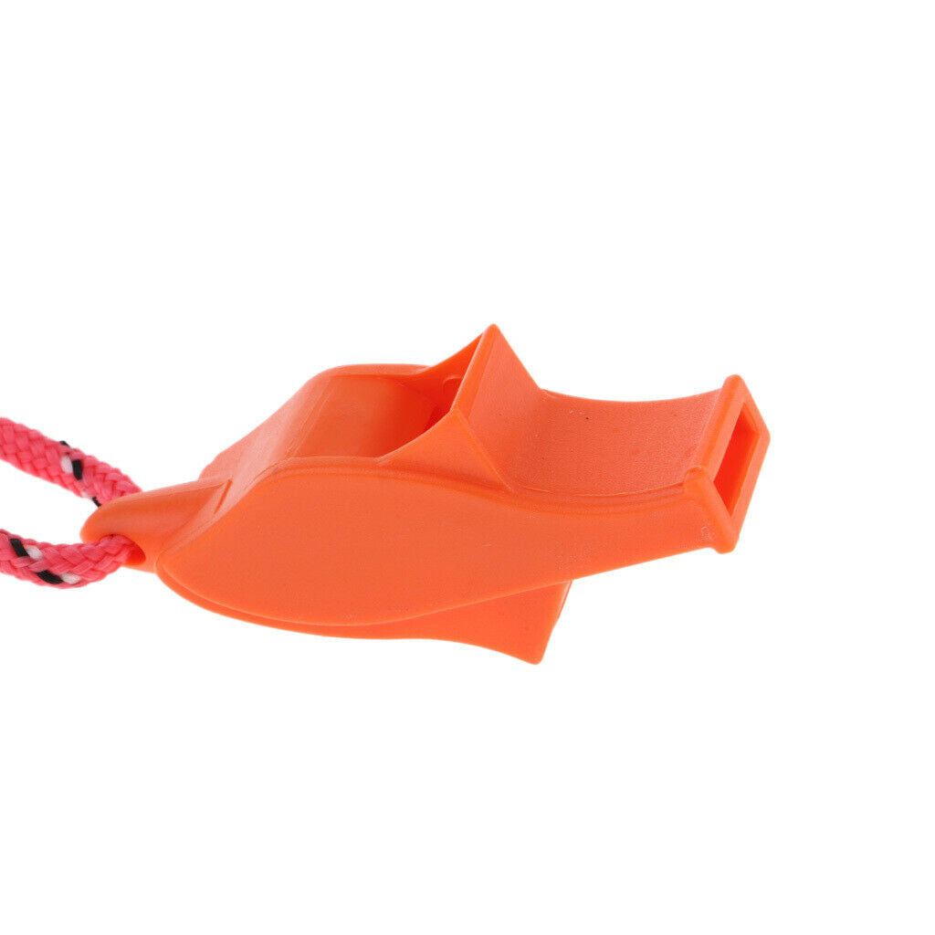 30 Pieces Outdoor Whistle with Lanyard for Safety Camping Signaling