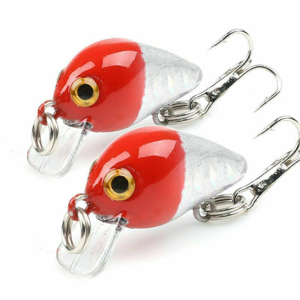 10x Random Fishing Lures Kinds Of Minnow Fish Bass Tackle Hooks Baits Crankbait！