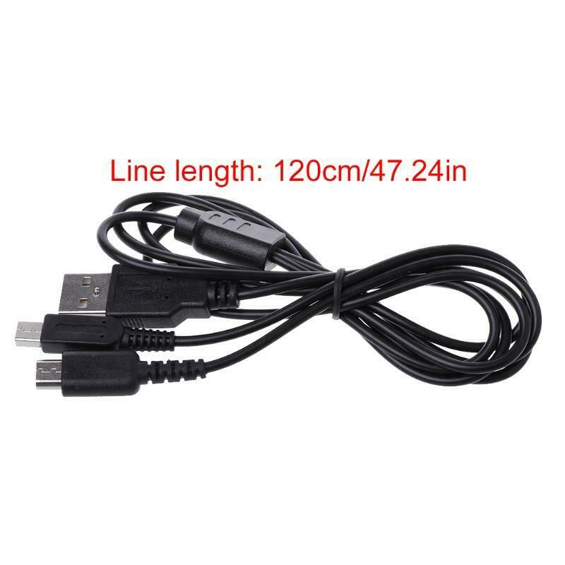 2-In-1 USB Power Charging Cable Y-Splitter Cord For 3DS NDSI DS Lite