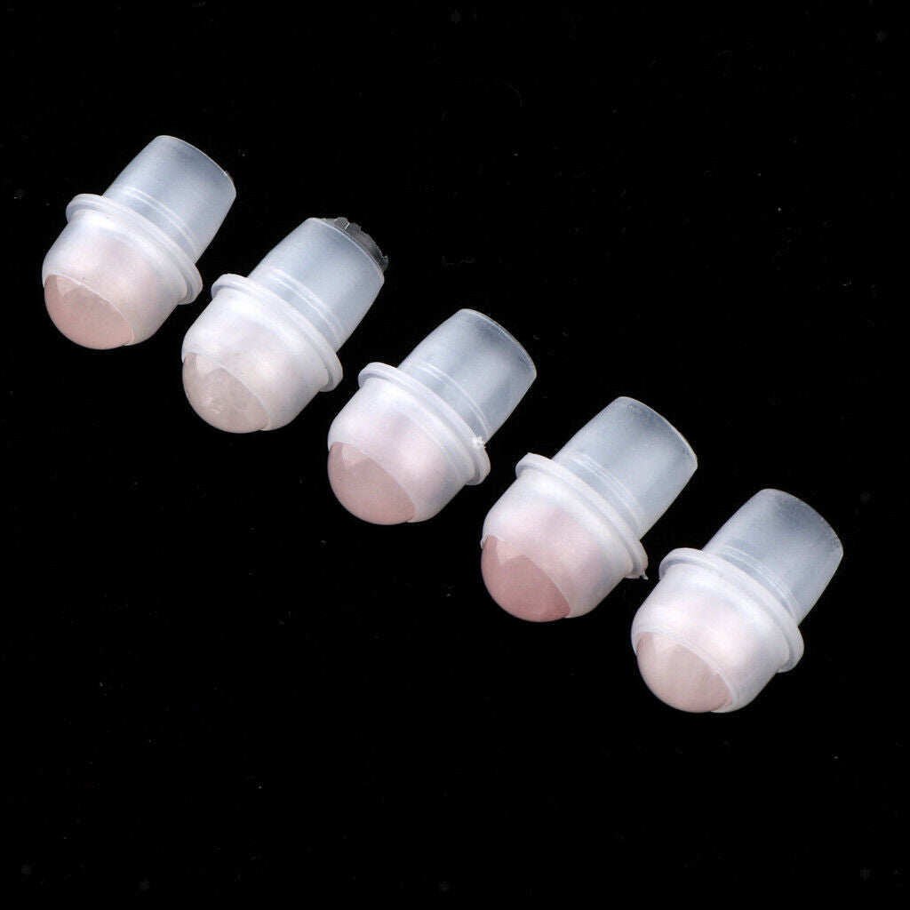 5 Pcs Replacement Ball Roller Tops for Essential Oils Bottles  Pink