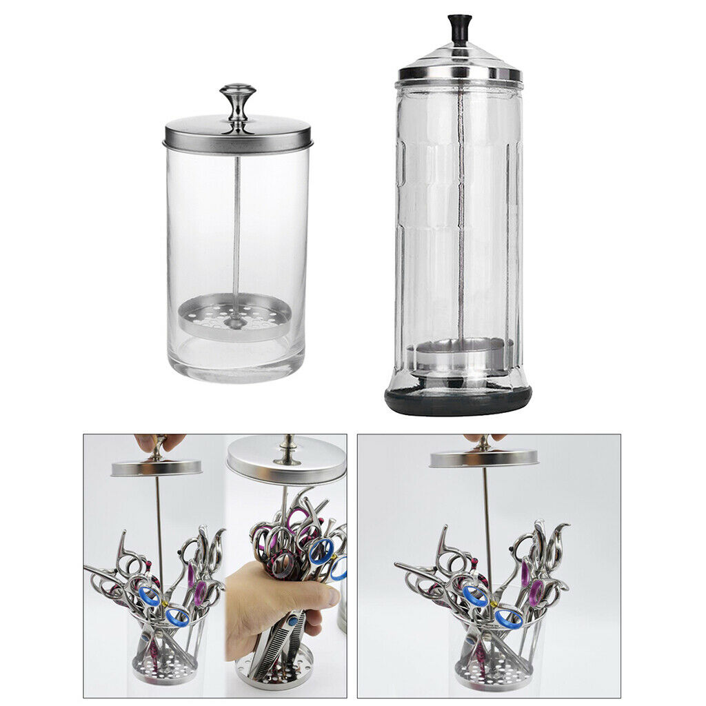 Disinfecting Disinfectant Jar Sanitizer Germicide Jar Bottle for Barber