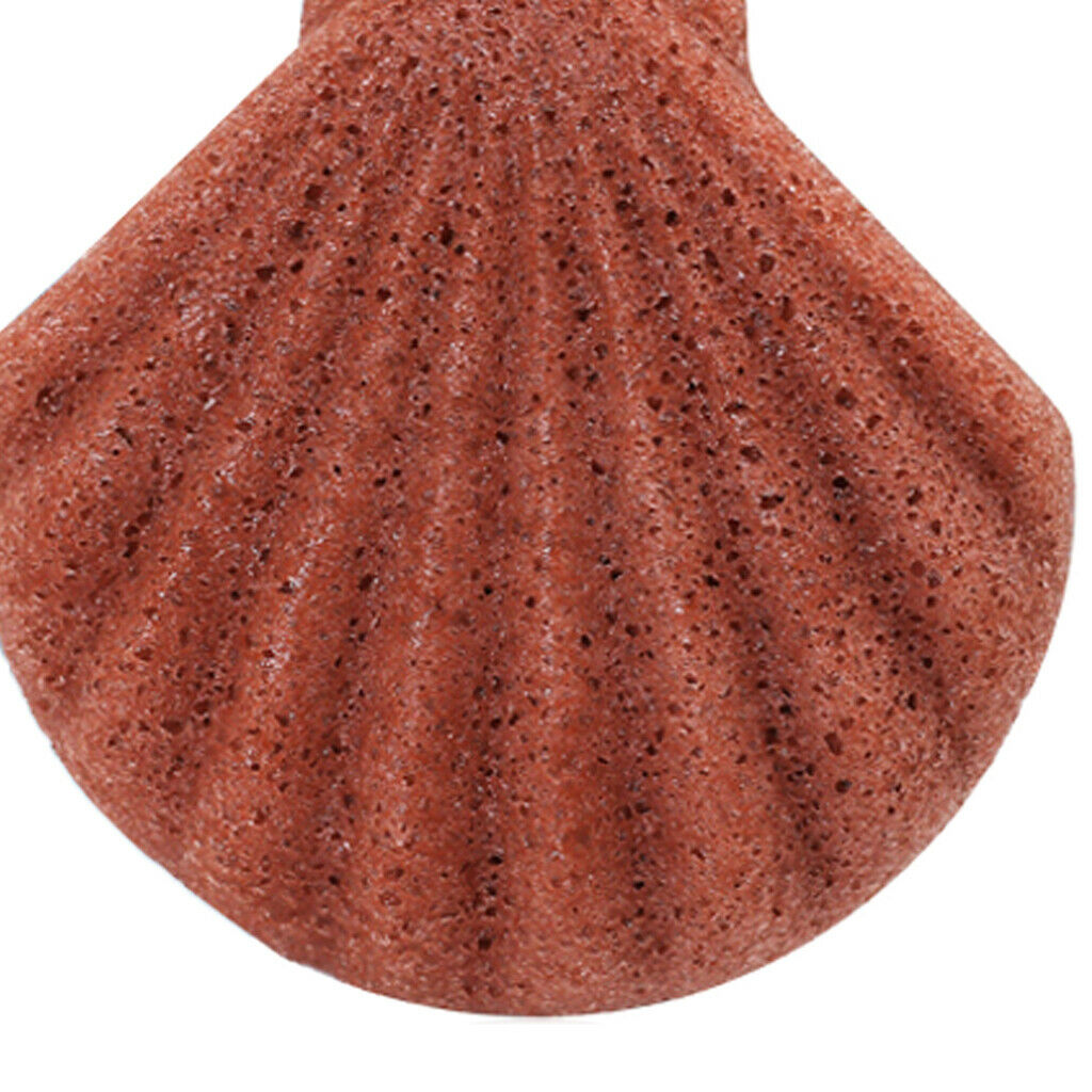 Sector Konjac Facial Exfoliating Sponge Face Wash Cleaning Puff Red