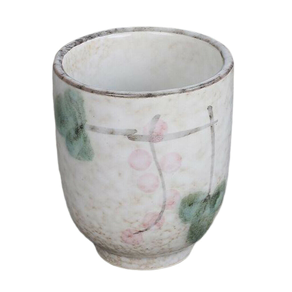 2Pcs Ceramic Tea Cup 150ml 5oz for Teahouse Handmade for Water Hot Drinks