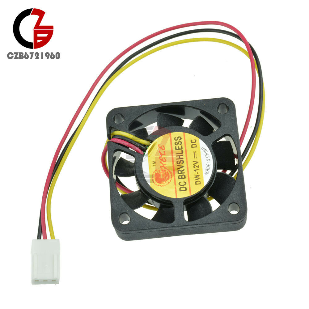 10pcs 3 Pin Connector 4cm Computer CPU PC Cooler Cooling Fan 40x40x10mm DC 12V