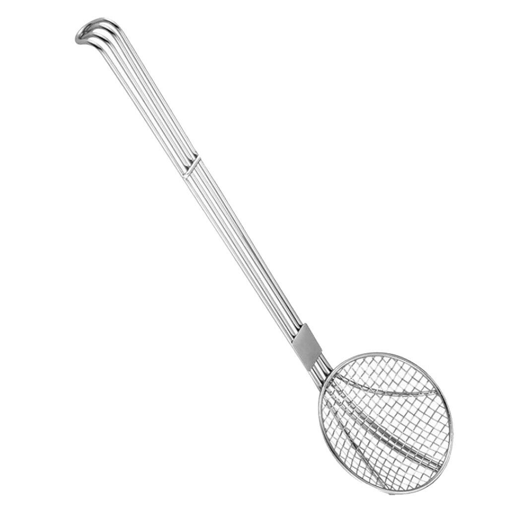 Stainless Steel Oil Grid Filter Spoon Hot Pot Skimmer Frying Filter 48cm